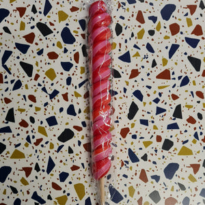 Strawberry Twister Lollipop